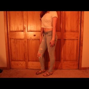 American Eagle Ripped Skinny Jeans